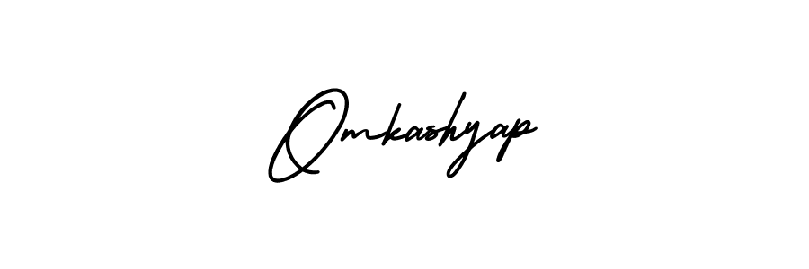 This is the best signature style for the Omkashyap name. Also you like these signature font (AmerikaSignatureDemo-Regular). Mix name signature. Omkashyap signature style 3 images and pictures png