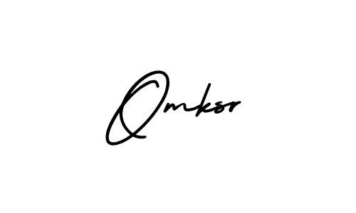 The best way (AmerikaSignatureDemo-Regular) to make a short signature is to pick only two or three words in your name. The name Omksr include a total of six letters. For converting this name. Omksr signature style 3 images and pictures png