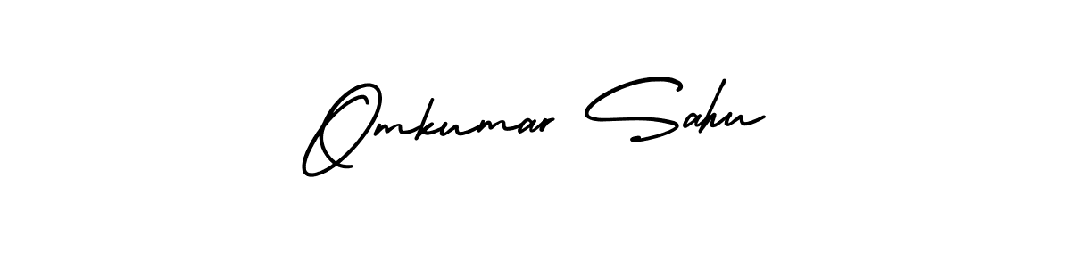 Make a short Omkumar Sahu signature style. Manage your documents anywhere anytime using AmerikaSignatureDemo-Regular. Create and add eSignatures, submit forms, share and send files easily. Omkumar Sahu signature style 3 images and pictures png