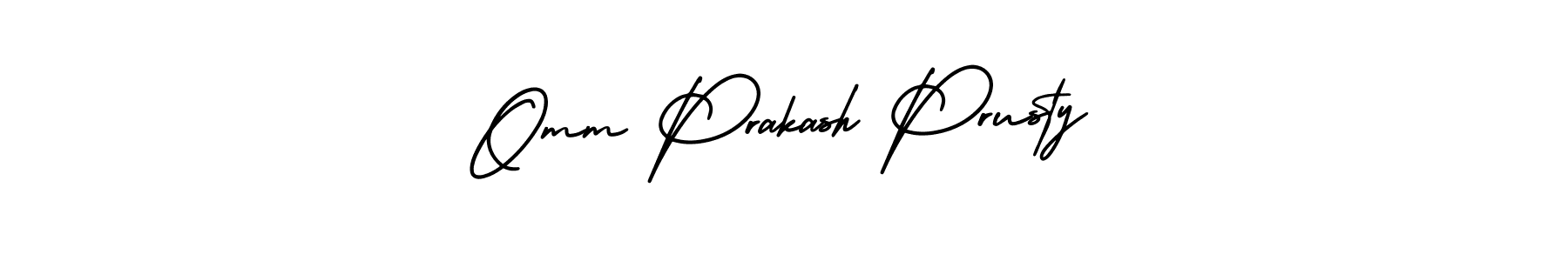 Create a beautiful signature design for name Omm Prakash Prusty. With this signature (AmerikaSignatureDemo-Regular) fonts, you can make a handwritten signature for free. Omm Prakash Prusty signature style 3 images and pictures png