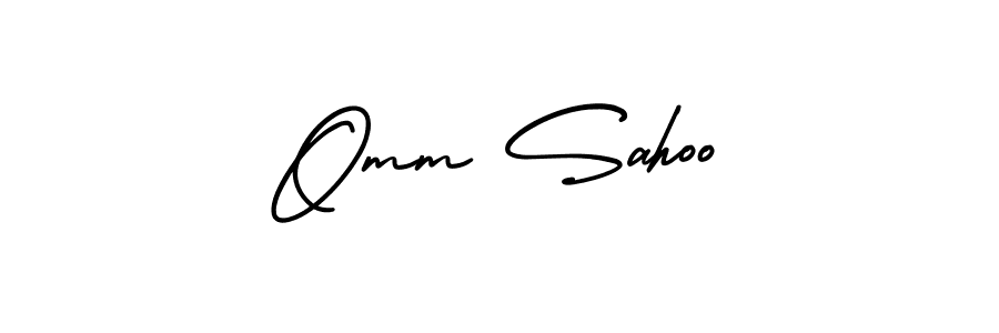 Similarly AmerikaSignatureDemo-Regular is the best handwritten signature design. Signature creator online .You can use it as an online autograph creator for name Omm Sahoo. Omm Sahoo signature style 3 images and pictures png