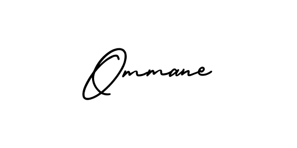 The best way (AmerikaSignatureDemo-Regular) to make a short signature is to pick only two or three words in your name. The name Ommane include a total of six letters. For converting this name. Ommane signature style 3 images and pictures png