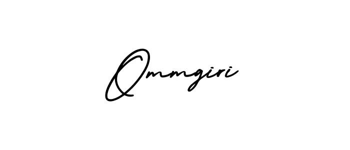 You should practise on your own different ways (AmerikaSignatureDemo-Regular) to write your name (Ommgiri) in signature. don't let someone else do it for you. Ommgiri signature style 3 images and pictures png
