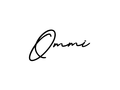 Make a beautiful signature design for name Ommi. With this signature (AmerikaSignatureDemo-Regular) style, you can create a handwritten signature for free. Ommi signature style 3 images and pictures png