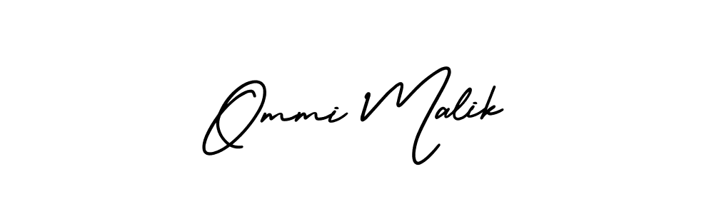 Use a signature maker to create a handwritten signature online. With this signature software, you can design (AmerikaSignatureDemo-Regular) your own signature for name Ommi Malik. Ommi Malik signature style 3 images and pictures png