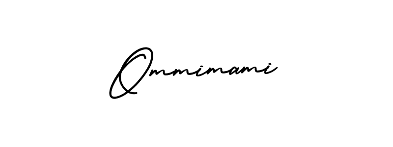 How to make Ommimami signature? AmerikaSignatureDemo-Regular is a professional autograph style. Create handwritten signature for Ommimami name. Ommimami signature style 3 images and pictures png