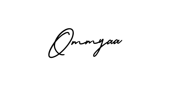 This is the best signature style for the Ommyaa name. Also you like these signature font (AmerikaSignatureDemo-Regular). Mix name signature. Ommyaa signature style 3 images and pictures png