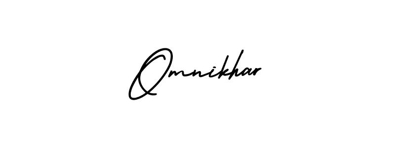 It looks lik you need a new signature style for name Omnikhar. Design unique handwritten (AmerikaSignatureDemo-Regular) signature with our free signature maker in just a few clicks. Omnikhar signature style 3 images and pictures png