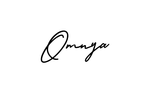 Make a beautiful signature design for name Omnya. Use this online signature maker to create a handwritten signature for free. Omnya signature style 3 images and pictures png