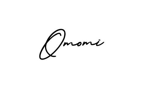 Design your own signature with our free online signature maker. With this signature software, you can create a handwritten (AmerikaSignatureDemo-Regular) signature for name Omomi. Omomi signature style 3 images and pictures png