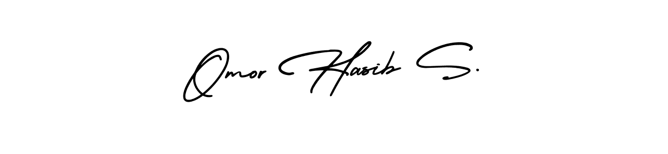 How to make Omor Hasib S. signature? AmerikaSignatureDemo-Regular is a professional autograph style. Create handwritten signature for Omor Hasib S. name. Omor Hasib S. signature style 3 images and pictures png