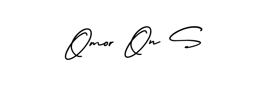 Make a beautiful signature design for name Omor On S. With this signature (AmerikaSignatureDemo-Regular) style, you can create a handwritten signature for free. Omor On S signature style 3 images and pictures png