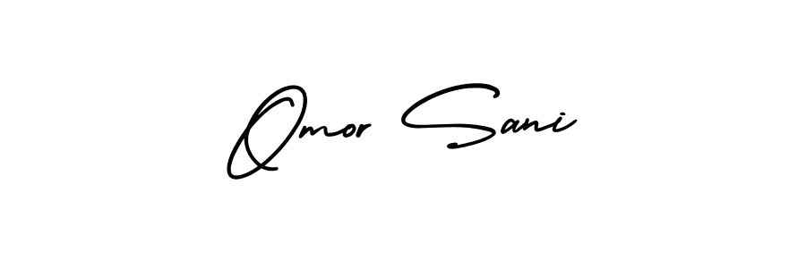 Create a beautiful signature design for name Omor Sani. With this signature (AmerikaSignatureDemo-Regular) fonts, you can make a handwritten signature for free. Omor Sani signature style 3 images and pictures png