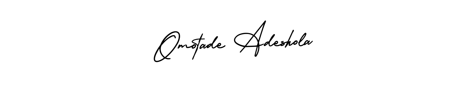 You can use this online signature creator to create a handwritten signature for the name Omotade Adeshola. This is the best online autograph maker. Omotade Adeshola signature style 3 images and pictures png