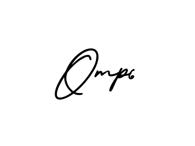 How to make Omp6 name signature. Use AmerikaSignatureDemo-Regular style for creating short signs online. This is the latest handwritten sign. Omp6 signature style 3 images and pictures png