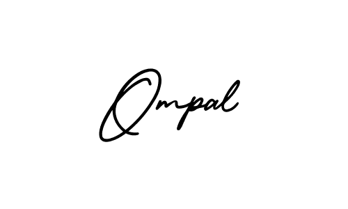 Create a beautiful signature design for name Ompal. With this signature (AmerikaSignatureDemo-Regular) fonts, you can make a handwritten signature for free. Ompal signature style 3 images and pictures png