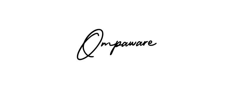 Create a beautiful signature design for name Ompaware. With this signature (AmerikaSignatureDemo-Regular) fonts, you can make a handwritten signature for free. Ompaware signature style 3 images and pictures png