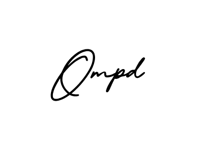 You should practise on your own different ways (AmerikaSignatureDemo-Regular) to write your name (Ompd) in signature. don't let someone else do it for you. Ompd signature style 3 images and pictures png