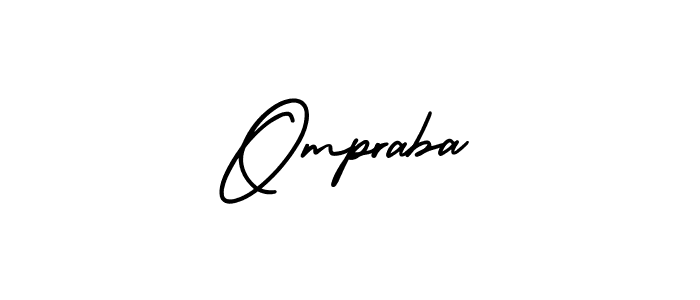 Best and Professional Signature Style for Ompraba. AmerikaSignatureDemo-Regular Best Signature Style Collection. Ompraba signature style 3 images and pictures png