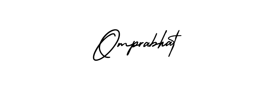 Make a beautiful signature design for name Omprabhat. With this signature (AmerikaSignatureDemo-Regular) style, you can create a handwritten signature for free. Omprabhat signature style 3 images and pictures png