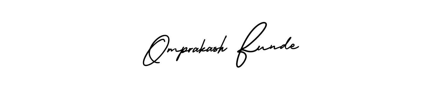 AmerikaSignatureDemo-Regular is a professional signature style that is perfect for those who want to add a touch of class to their signature. It is also a great choice for those who want to make their signature more unique. Get Omprakash Funde name to fancy signature for free. Omprakash Funde signature style 3 images and pictures png