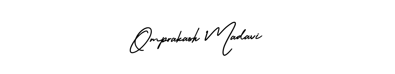 Use a signature maker to create a handwritten signature online. With this signature software, you can design (AmerikaSignatureDemo-Regular) your own signature for name Omprakash Madavi. Omprakash Madavi signature style 3 images and pictures png