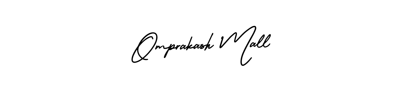 You should practise on your own different ways (AmerikaSignatureDemo-Regular) to write your name (Omprakash Mall) in signature. don't let someone else do it for you. Omprakash Mall signature style 3 images and pictures png