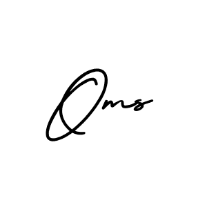 Similarly AmerikaSignatureDemo-Regular is the best handwritten signature design. Signature creator online .You can use it as an online autograph creator for name Oms. Oms signature style 3 images and pictures png