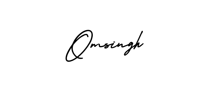 It looks lik you need a new signature style for name Omsingh. Design unique handwritten (AmerikaSignatureDemo-Regular) signature with our free signature maker in just a few clicks. Omsingh signature style 3 images and pictures png