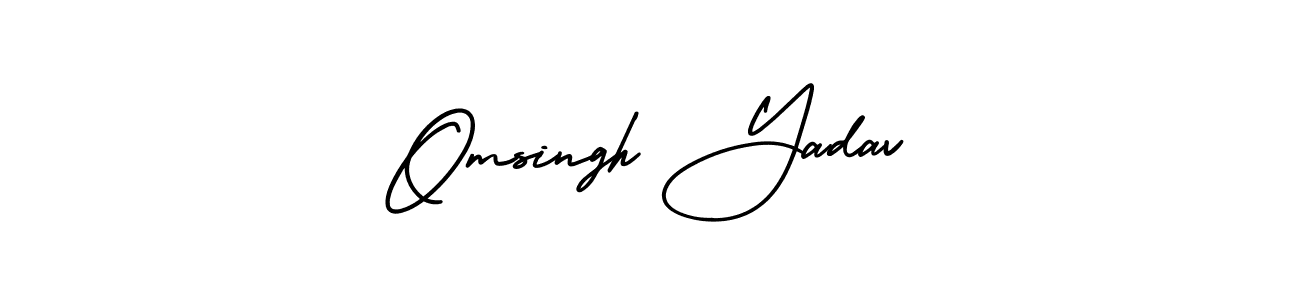 Create a beautiful signature design for name Omsingh Yadav. With this signature (AmerikaSignatureDemo-Regular) fonts, you can make a handwritten signature for free. Omsingh Yadav signature style 3 images and pictures png