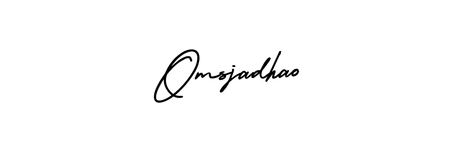 Similarly AmerikaSignatureDemo-Regular is the best handwritten signature design. Signature creator online .You can use it as an online autograph creator for name Omsjadhao. Omsjadhao signature style 3 images and pictures png