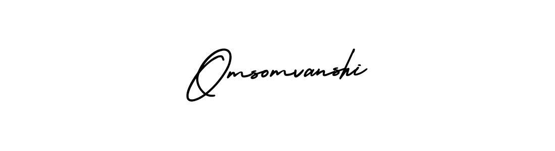 Design your own signature with our free online signature maker. With this signature software, you can create a handwritten (AmerikaSignatureDemo-Regular) signature for name Omsomvanshi. Omsomvanshi signature style 3 images and pictures png