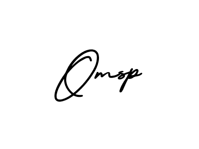 Use a signature maker to create a handwritten signature online. With this signature software, you can design (AmerikaSignatureDemo-Regular) your own signature for name Omsp. Omsp signature style 3 images and pictures png