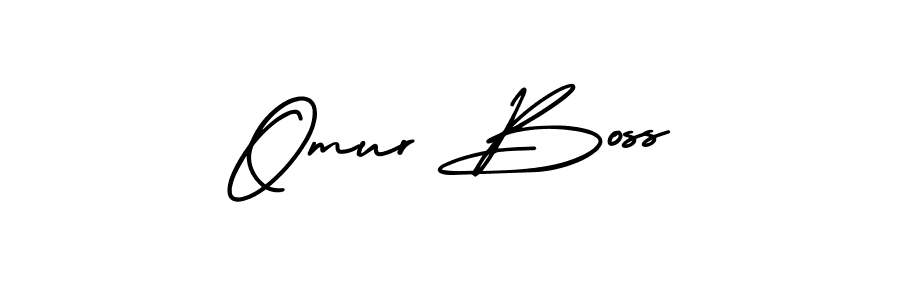 Make a beautiful signature design for name Omur Boss. Use this online signature maker to create a handwritten signature for free. Omur Boss signature style 3 images and pictures png