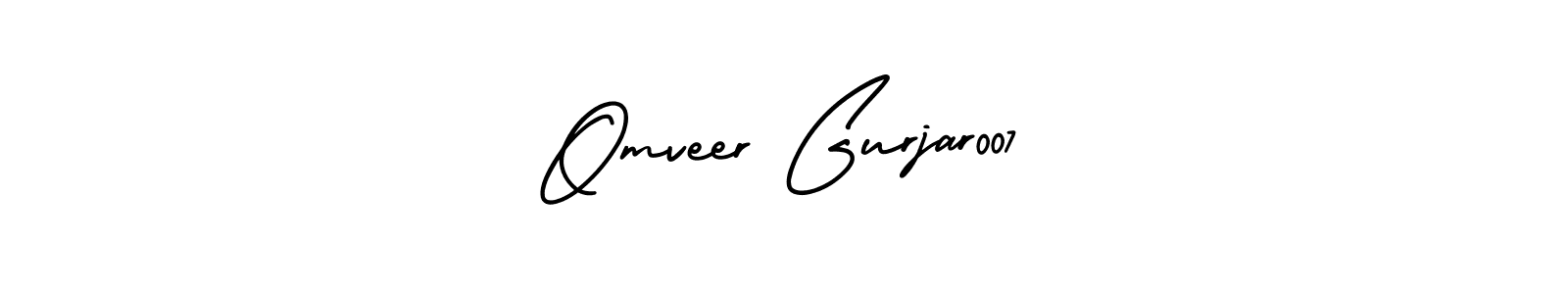 Use a signature maker to create a handwritten signature online. With this signature software, you can design (AmerikaSignatureDemo-Regular) your own signature for name Omveer Gurjar007. Omveer Gurjar007 signature style 3 images and pictures png