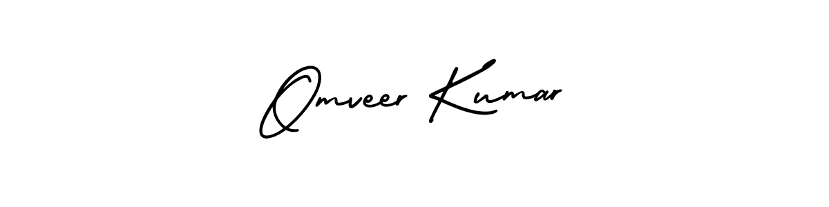 Make a beautiful signature design for name Omveer Kumar. With this signature (AmerikaSignatureDemo-Regular) style, you can create a handwritten signature for free. Omveer Kumar signature style 3 images and pictures png