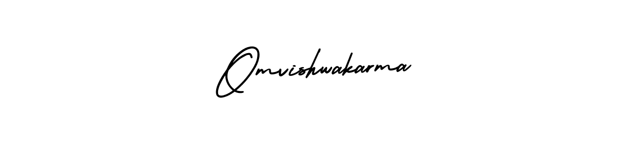 Use a signature maker to create a handwritten signature online. With this signature software, you can design (AmerikaSignatureDemo-Regular) your own signature for name Omvishwakarma. Omvishwakarma signature style 3 images and pictures png