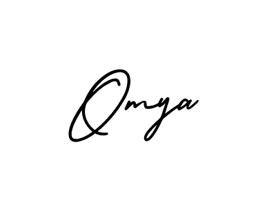 Create a beautiful signature design for name Omya. With this signature (AmerikaSignatureDemo-Regular) fonts, you can make a handwritten signature for free. Omya signature style 3 images and pictures png
