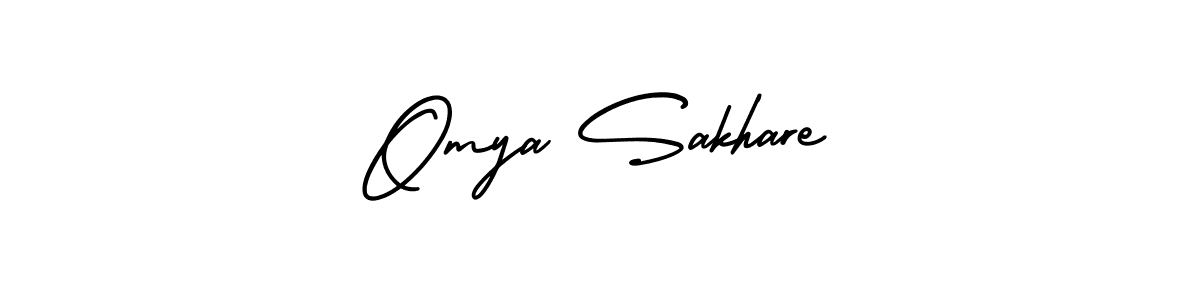 Design your own signature with our free online signature maker. With this signature software, you can create a handwritten (AmerikaSignatureDemo-Regular) signature for name Omya Sakhare. Omya Sakhare signature style 3 images and pictures png