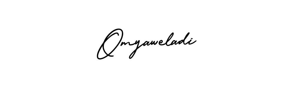 Design your own signature with our free online signature maker. With this signature software, you can create a handwritten (AmerikaSignatureDemo-Regular) signature for name Omyaweladi. Omyaweladi signature style 3 images and pictures png
