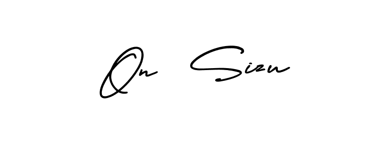 On  Sizu stylish signature style. Best Handwritten Sign (AmerikaSignatureDemo-Regular) for my name. Handwritten Signature Collection Ideas for my name On  Sizu. On  Sizu signature style 3 images and pictures png