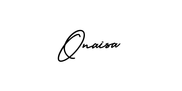 It looks lik you need a new signature style for name Onaisa. Design unique handwritten (AmerikaSignatureDemo-Regular) signature with our free signature maker in just a few clicks. Onaisa signature style 3 images and pictures png