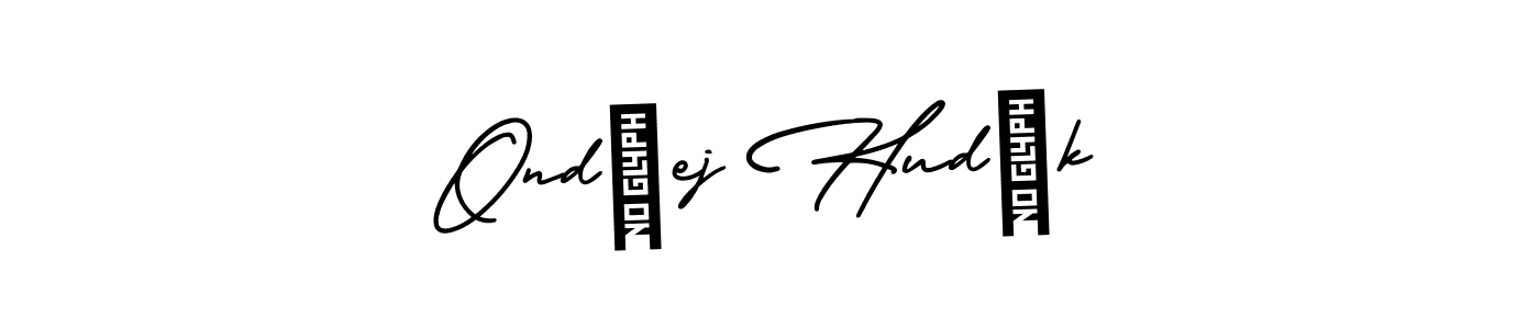 Use a signature maker to create a handwritten signature online. With this signature software, you can design (AmerikaSignatureDemo-Regular) your own signature for name Ondřej Hudák. Ondřej Hudák signature style 3 images and pictures png