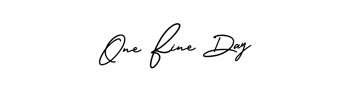 Also You can easily find your signature by using the search form. We will create One Fine Day name handwritten signature images for you free of cost using AmerikaSignatureDemo-Regular sign style. One Fine Day signature style 3 images and pictures png