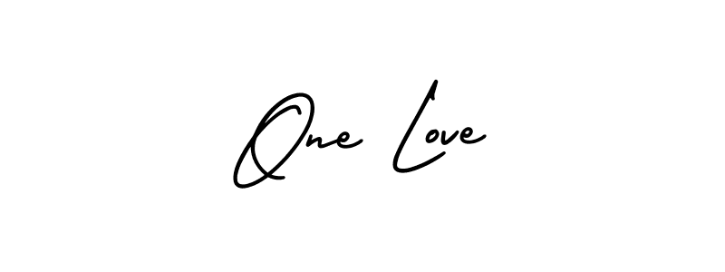 Also You can easily find your signature by using the search form. We will create One Love name handwritten signature images for you free of cost using AmerikaSignatureDemo-Regular sign style. One Love signature style 3 images and pictures png
