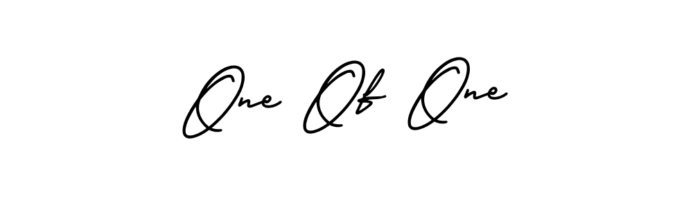 How to make One Of One name signature. Use AmerikaSignatureDemo-Regular style for creating short signs online. This is the latest handwritten sign. One Of One signature style 3 images and pictures png