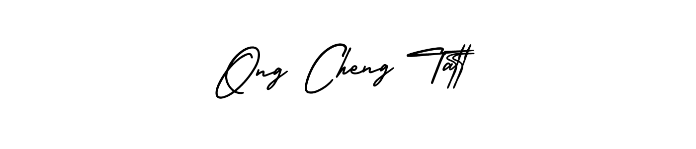 Similarly AmerikaSignatureDemo-Regular is the best handwritten signature design. Signature creator online .You can use it as an online autograph creator for name Ong Cheng Tatt. Ong Cheng Tatt signature style 3 images and pictures png