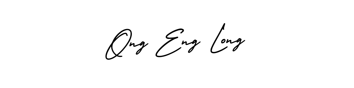 Ong Eng Long stylish signature style. Best Handwritten Sign (AmerikaSignatureDemo-Regular) for my name. Handwritten Signature Collection Ideas for my name Ong Eng Long. Ong Eng Long signature style 3 images and pictures png