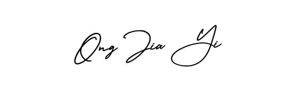 Create a beautiful signature design for name Ong Jia Yi. With this signature (AmerikaSignatureDemo-Regular) fonts, you can make a handwritten signature for free. Ong Jia Yi signature style 3 images and pictures png