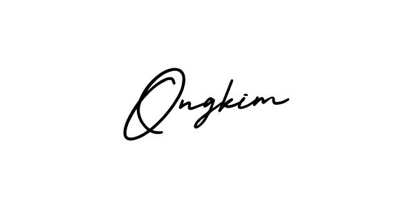 How to Draw Ongkim signature style? AmerikaSignatureDemo-Regular is a latest design signature styles for name Ongkim. Ongkim signature style 3 images and pictures png